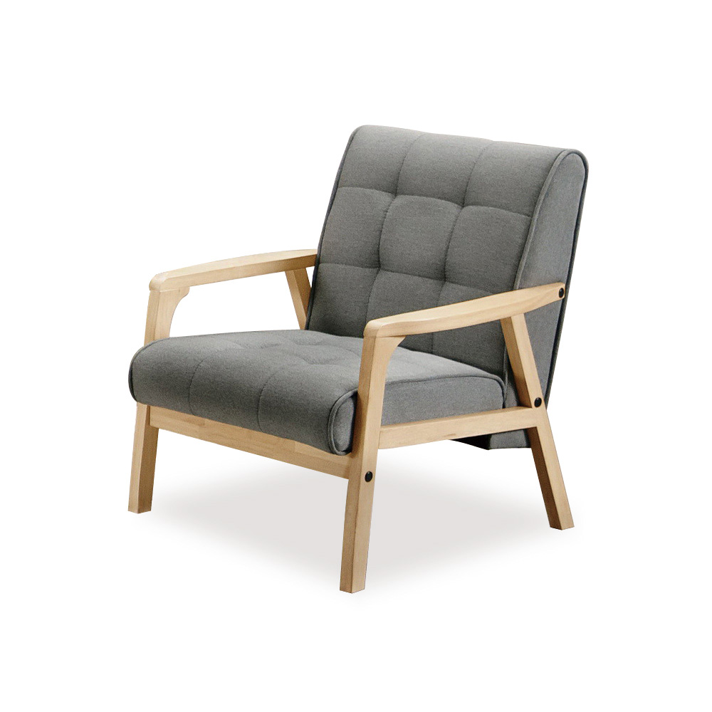 北歐風 經典原木休閒椅